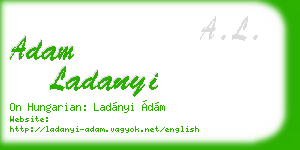 adam ladanyi business card